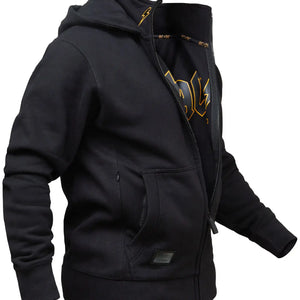 Kapuzenjacke AC/DC X Capricorn Rockwear Black Logo 50 Years