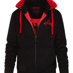 Kapuzenjacke Accept x Capricorn Rockwear Phoenix mit abnehmbarer Kapuze